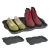 3 x Schuhabtropfschale in Grau - (B)48 x (H)3 x (T)34 cm>relaxdays Sale
