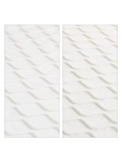relaxdays Schuhpflege Und Mehr|Schuhpflege Und Mehr^3 x Schuhabtropfschale in Weiß - (B)60 x (H)3 x (T)40 cm