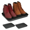 6 x Schuhabtropfschale in Grau - (B)35 x (H)3 x (T)27 cm>relaxdays Outlet