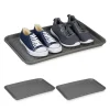 3 x Schuhabtropfschale in Grau - (B)60 x (H)3 x (T)40 cm>relaxdays Outlet