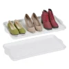 relaxdays Schuhpflege Und Mehr|Schuhpflege Und Mehr^2 x Schuhabtropfschale in Weiß - (B)74x (H)3,5 x (T)36 cm
