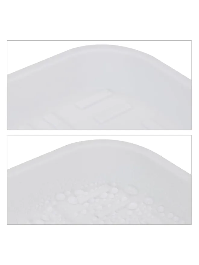 relaxdays Schuhpflege Und Mehr|Schuhpflege Und Mehr^2 x Schuhabtropfschale in Weiß - (B)74x (H)3,5 x (T)36 cm