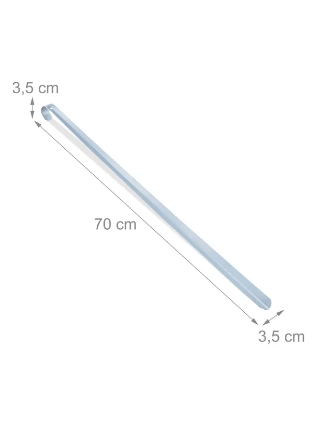 2 x Schuhlöffel in Silber - 70 cm>relaxdays Outlet