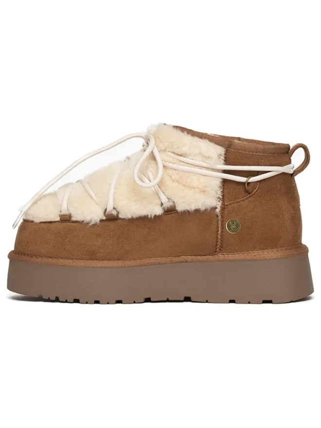 Ankle-Boots "Illona" in Hellbraun/ Creme>ISLAND BOOT Best