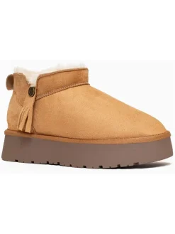ISLAND BOOT Stiefeletten^Ankle-Boots "Ilonie" in Hellbraun