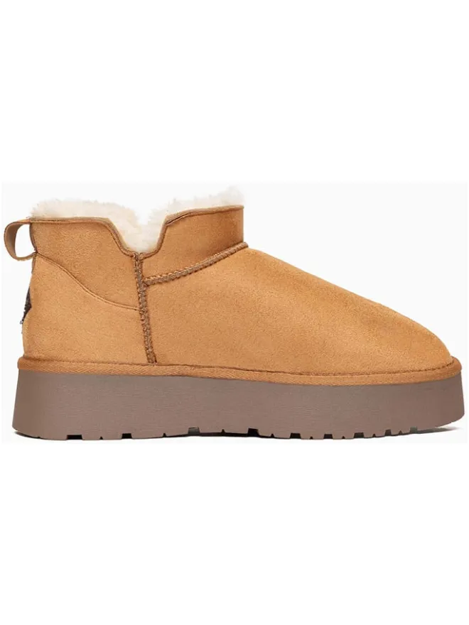 ISLAND BOOT Stiefeletten^Ankle-Boots "Ilonie" in Hellbraun