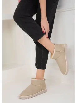 Ankle-Boots in Beige>trendyol Discount