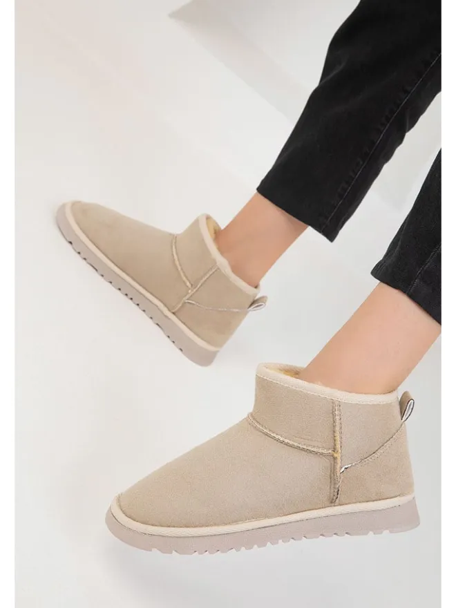 Ankle-Boots in Beige>trendyol Discount