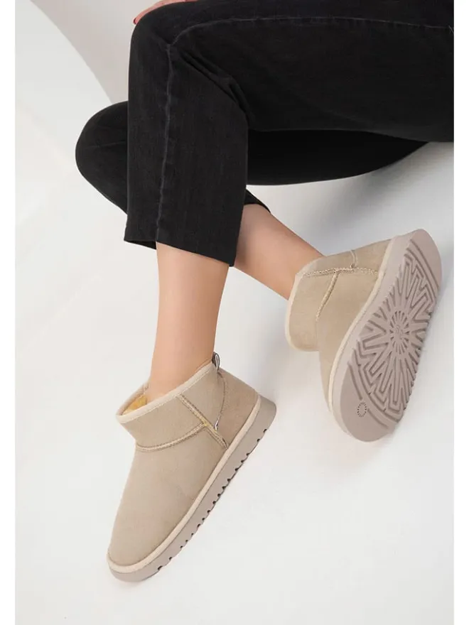 Ankle-Boots in Beige>trendyol Discount
