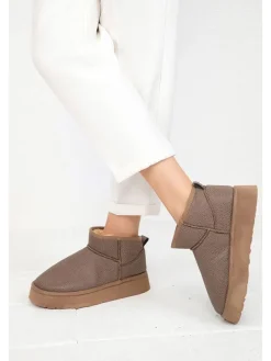 Ankle-Boots in Braun>trendyol Clearance