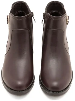 C'M Stiefeletten^Ankle-Boots in Dunkelbraun