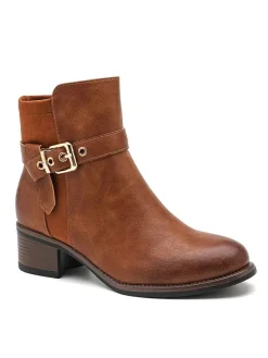 Ankle-Boots in Hellbraun><noscript><img width=