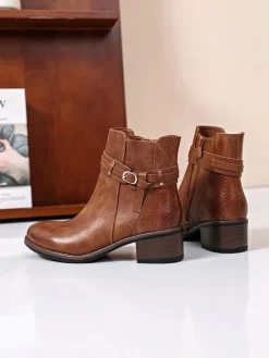 Ankle-Boots in Hellbraun><noscript><img width=