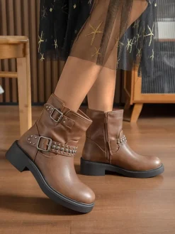 Sixth Sens Stiefeletten^Ankle-Boots in Hellbraun