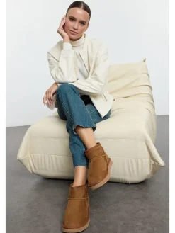 trendyol Stiefeletten^Ankle-Boots in Hellbraun