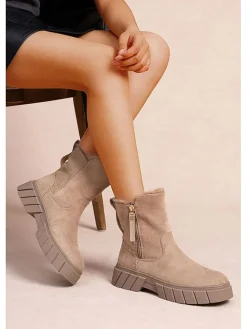 Foreverfolie Stiefeletten^Ankle-Boots in Khaki