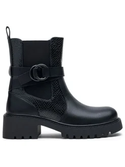 Ankle-Boots in Schwarz>Foreverfolie New
