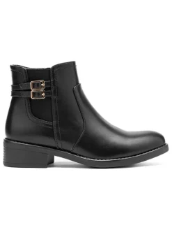 Ankle-Boots in Schwarz>C'M New