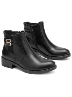 Ankle-Boots in Schwarz>C'M New