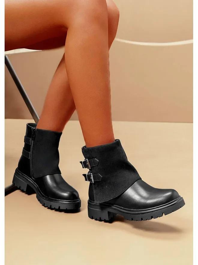 Ankle-Boots in Schwarz>C'M