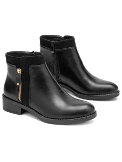 C'M Stiefeletten^Ankle-Boots in Schwarz