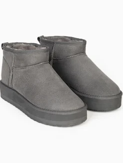ISLAND BOOT Stiefeletten^Ankle-Boots "Miley" in Grau