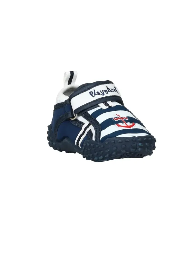 Playshoes Badeschuhe|Badeschuhe^Aqua-Schuh maritim in Marine/weiß