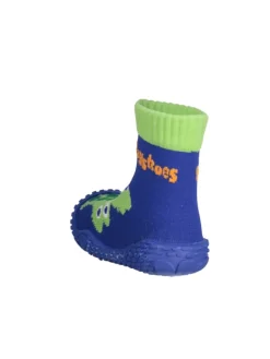Playshoes Badeschuhe|Badeschuhe^Aqua-Socke Krokodil in Marine