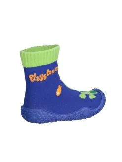 Playshoes Badeschuhe|Badeschuhe^Aqua-Socke Krokodil in Marine