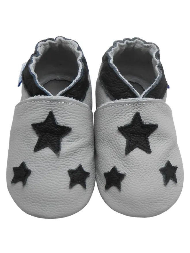 Yihakids Krabbelschuhe^Baby Krabbelschuhe aus Leder, weiche Lauflernschuhe mit rutschfester Sohle
