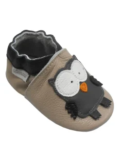Bemesu Krabbelschuhe^Baby Krabbelschuhe aus Leder, weiche Lauflernschuhe mit rutschfester Sohle