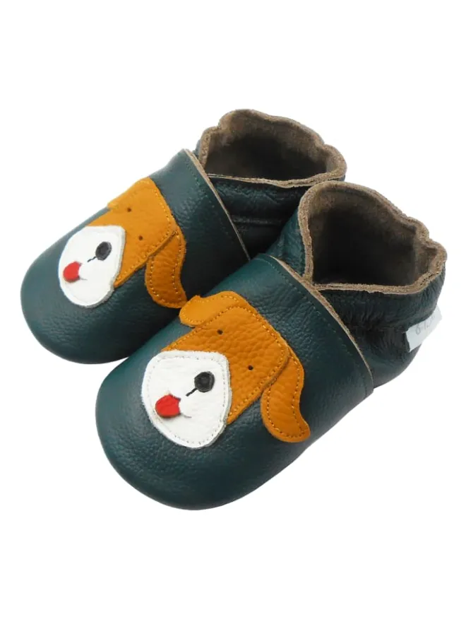 Basrakids Krabbelschuhe^Baby Krabbelschuhe aus Leder, weiche Lauflernschuhe mit rutschfester Sohle