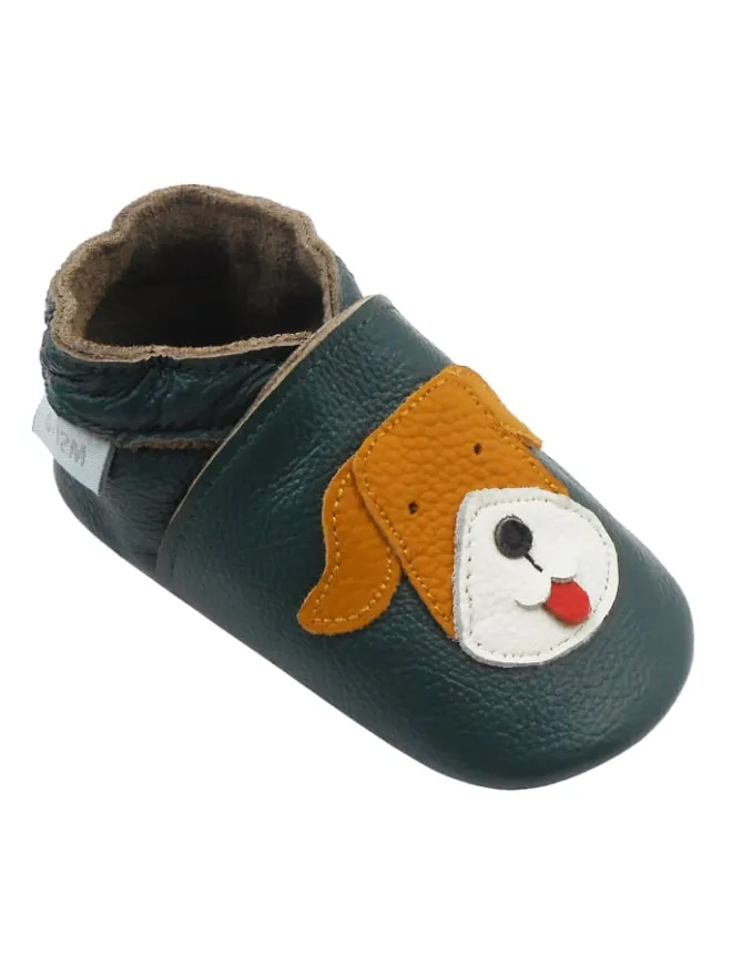 Basrakids Krabbelschuhe^Baby Krabbelschuhe aus Leder, weiche Lauflernschuhe mit rutschfester Sohle