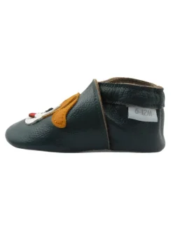 Basrakids Krabbelschuhe^Baby Krabbelschuhe aus Leder, weiche Lauflernschuhe mit rutschfester Sohle