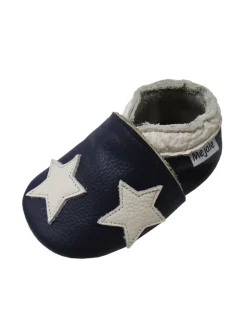 Mejale Krabbelschuhe^Baby Krabbelschuhe aus Leder, weiche Lauflernschuhe mit rutschfester Sohle