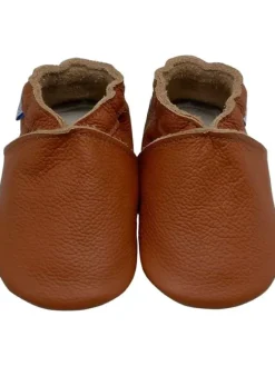 Yihakids Krabbelschuhe^Baby Leder Krabbelschuhe, mit rutschfester Sohle – Braun