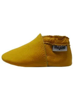 Mejale Krabbelschuhe^Baby Leder Krabbelschuhe, mit rutschfester Sohle – Gelb