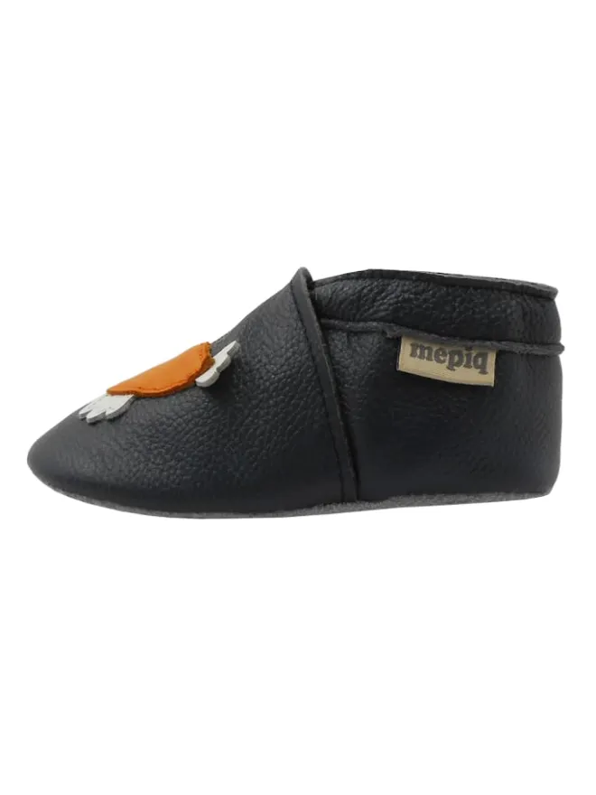 Baby Leder-Krabbelschuhe "Birdie" in Schwarz>Mepiq Sale