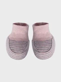 OrganicEra Krabbelschuhe^Baby Schuhe in Rose Melange