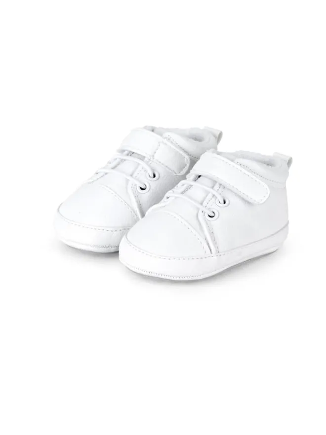 Sterntaler Krabbelschuhe^Baby Schuhe uni in weiß