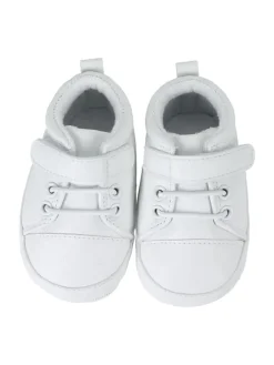Sterntaler Krabbelschuhe^Baby Schuhe uni in weiß