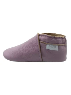 Baby-Leder-Laufschuhe, komfortabel mit rutschfester Sohle - Helllila><noscript><img width=