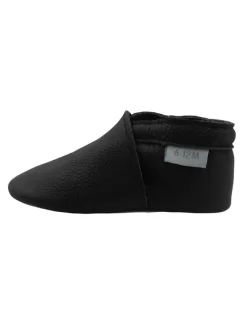 Baby-Leder-Laufschuhe, komfortabel mit rutschfester Sohle - Schwarz><noscript><img width=
