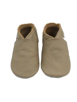 Baby-Leder-Laufschuhe, komfortabel mit rutschfester Sohle - Khaki>Bemesu Discount