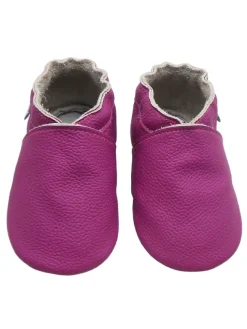 Baby-Leder-Laufschuhe, komfortabel mit rutschfester Sohle - Lila>Basrakids Best