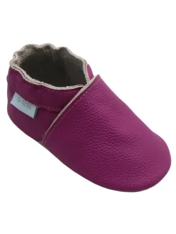 Baby-Leder-Laufschuhe, komfortabel mit rutschfester Sohle - Lila><noscript><img width=