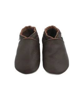 Baby-Leder-Laufschuhe, komfortabel mit rutschfester Sohle - Hellbraun>Bemesu Outlet