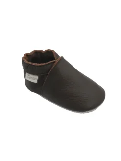 Baby-Leder-Laufschuhe, komfortabel mit rutschfester Sohle - Hellbraun><noscript><img width=