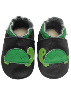Baby-Leder-Laufschuhe, komfortabel mit rutschfester Sohle-Schildkrötenmuster>Bemesu Outlet