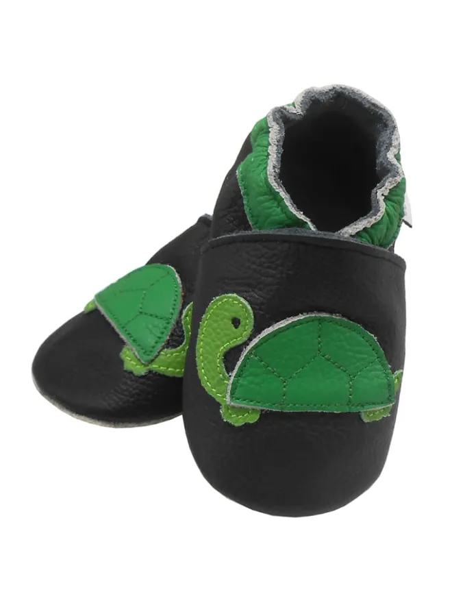 Baby-Leder-Laufschuhe, komfortabel mit rutschfester Sohle-Schildkrötenmuster>Bemesu Outlet